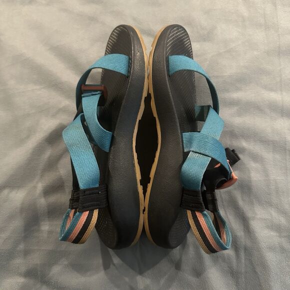 Chaco Z/1 Classic Sport Sandal Mens 11 Gum Bottoms River Trail Teal Adjustable